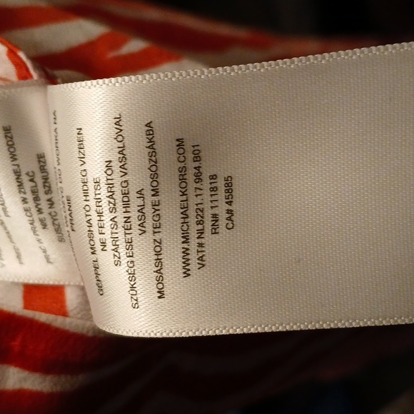 Michael Michael Kors Women's Red & White Zebra Print Sleeveless Blouse. - Picture 9 of 14